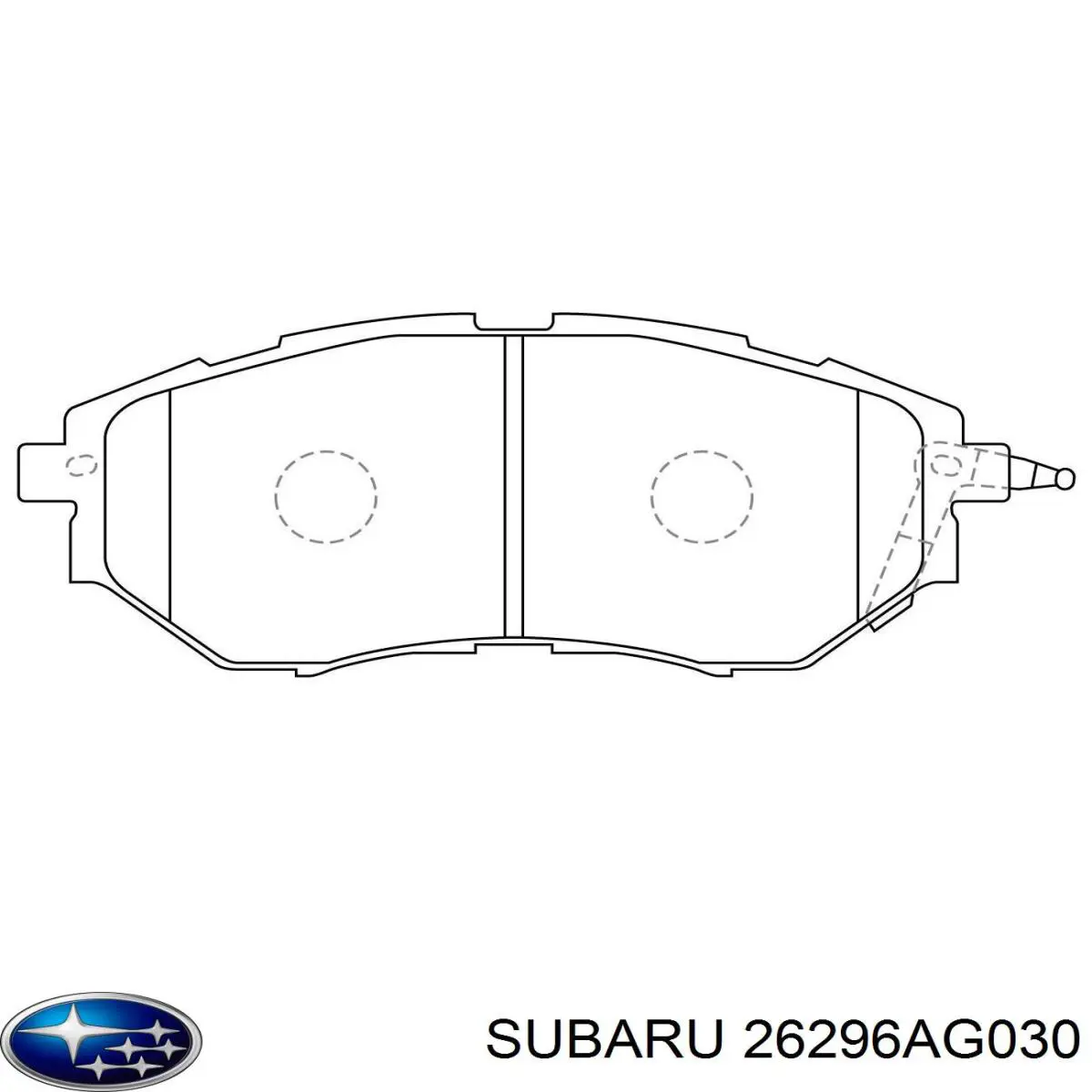 Klocki hamulcowe przednie tarczowe Subaru 26296AG030 cena, od 25,37 USD