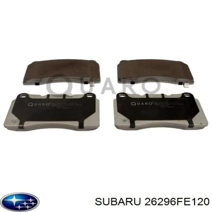 Do koszyka 26296FE120 Subaru Klocki hamulcowe przednie tarczowe