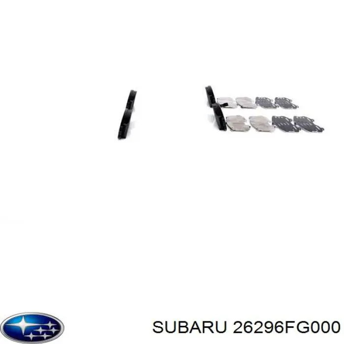 Klocki hamulcowe przednie tarczowe Subaru 26296FG000 cena, od 26,13 USD