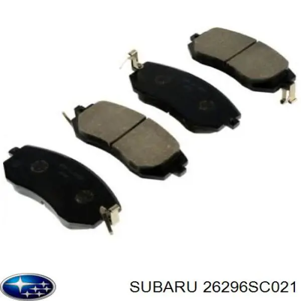 Do koszyka 26296SC021 Subaru Klocki hamulcowe przednie tarczowe