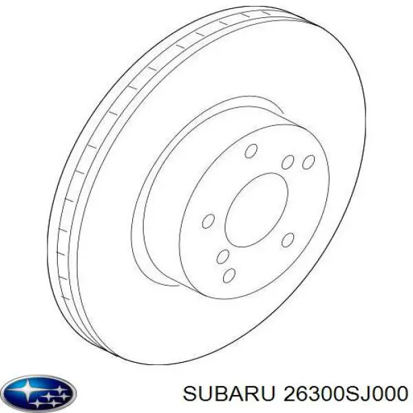 26300SJ000 Subaru Tarcza hamulcowa przednia