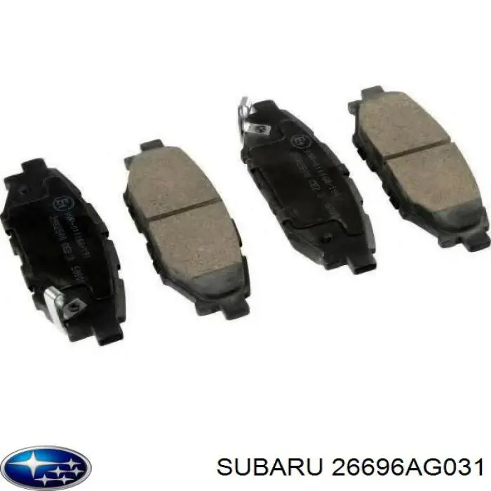 Okładziny (klocki) do hamulców tarczowych tylne Subaru 26696AG031 cena, od 20,81 USD