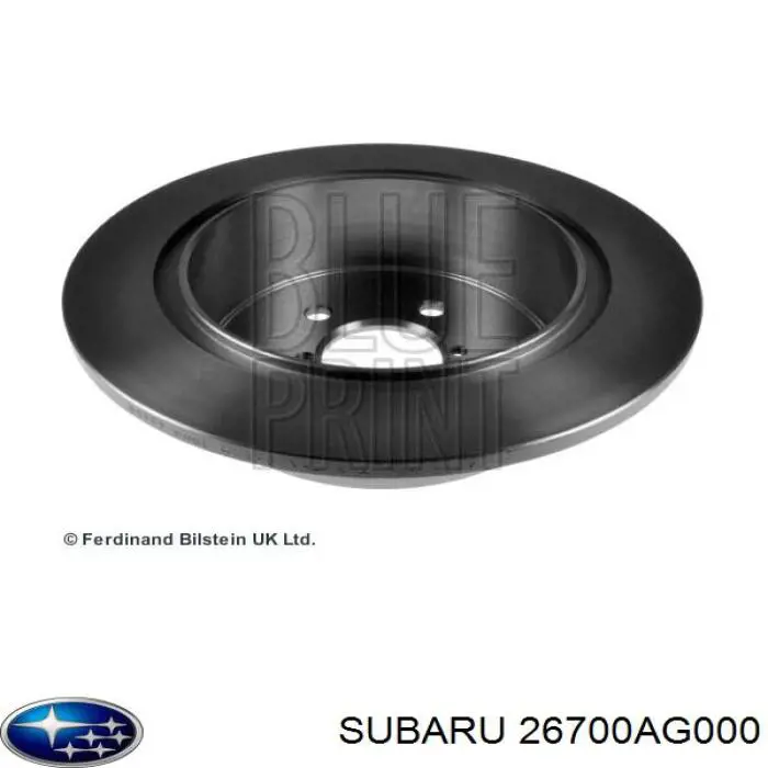 26700AG000 Subaru Tarcza hamulcowa tylna