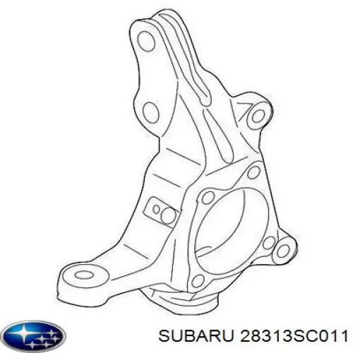 Czop (zwrotnica) przedni lewy Subaru 28313SC011 cena, od 169,01 USD