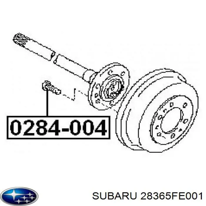 Do koszyka 28365FE001 Subaru Śruba piasty