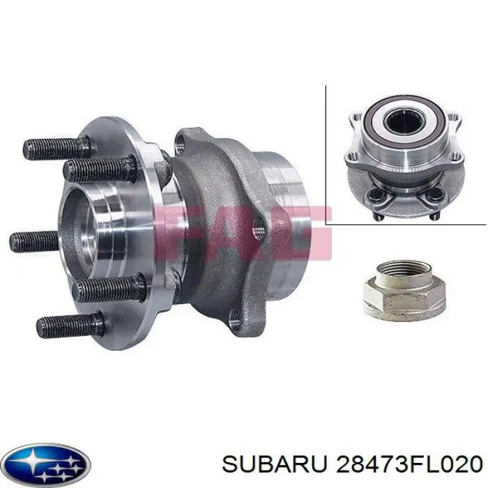 Piasta tylna Subaru 28473FL020 cena, od 83,18 USD