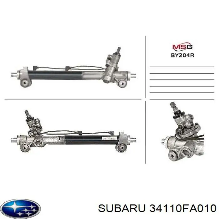 Listwa kierownicza (maglownica) Subaru Legacy I sedana (BC) (1989 - 1994) cena, od  