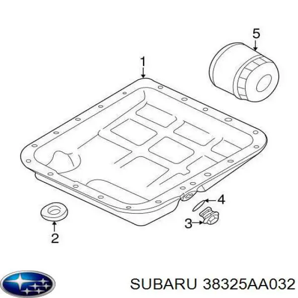 Filtr automatycznej skrzyni biegów Subaru 38325AA032 cena, od 8,56 USD
