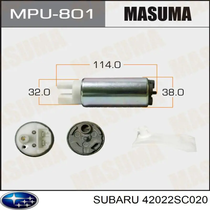 Moduł pompy paliwowej z czujnikiem poziomu paliwa Subaru 42022SC020 cena, od 25,33 USD