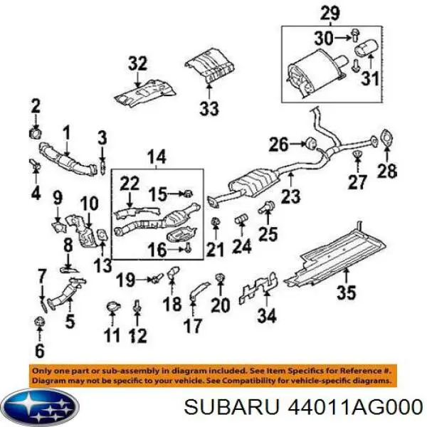 Uszczelka rury odbiornika tłumika Subaru 44011AG000 cena, od 3,76 USD
