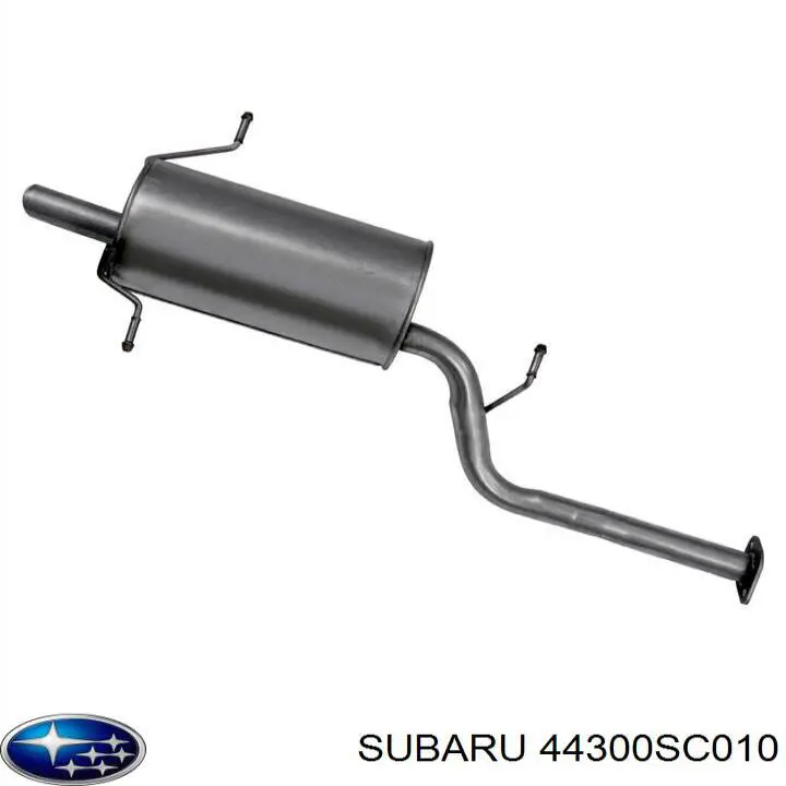 Tłumik, tylna część Subaru 44300SC010 cena, od 72,11 USD