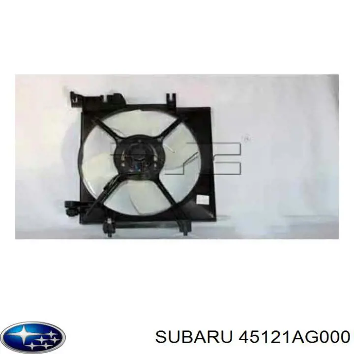 Do koszyka 45121AG000 Subaru Wentylator elektryczny układu chłodzenia kompletny (silnik+wirnik)
