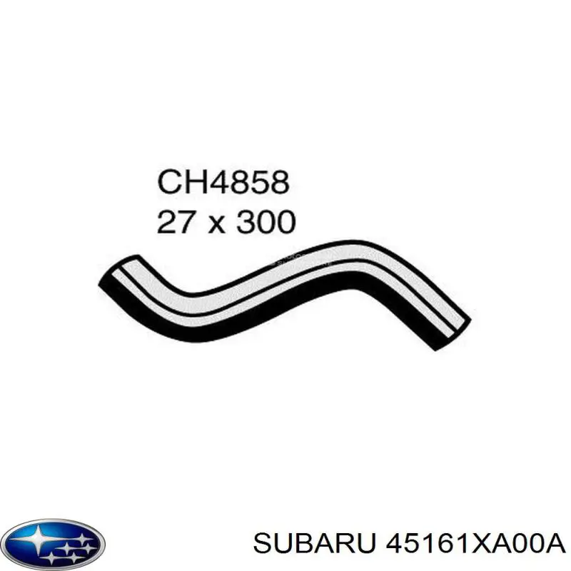 Przewód (króciec) chłodnicy górny Subaru 45161XA00A cena, od 10,96 USD
