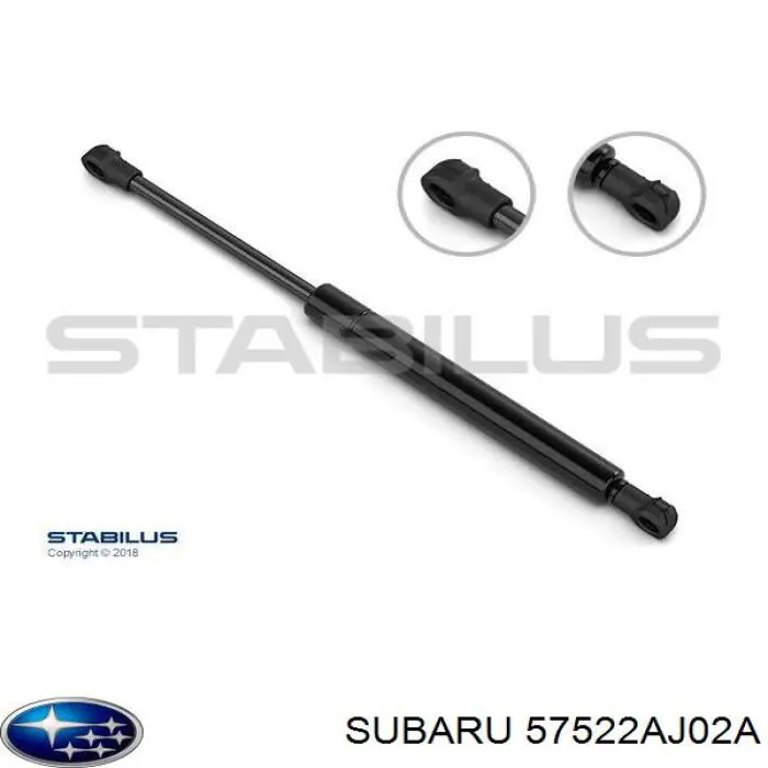 Do koszyka 57522AJ02A Subaru Amortyzator maski