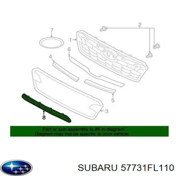  Subaru 57731FL110 cena, od 23,86 USD