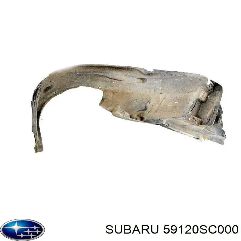 Do koszyka 59120SC000 Subaru Nadkole błotnika przedniego prawe