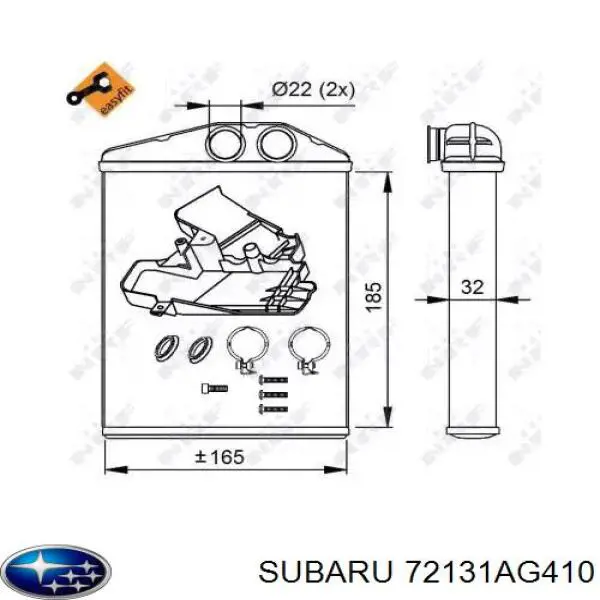 Silniczek klapy nagrzewnicy Subaru Legacy IV sedana (B13) (2003 - 2009) cena, od 86,36 USD