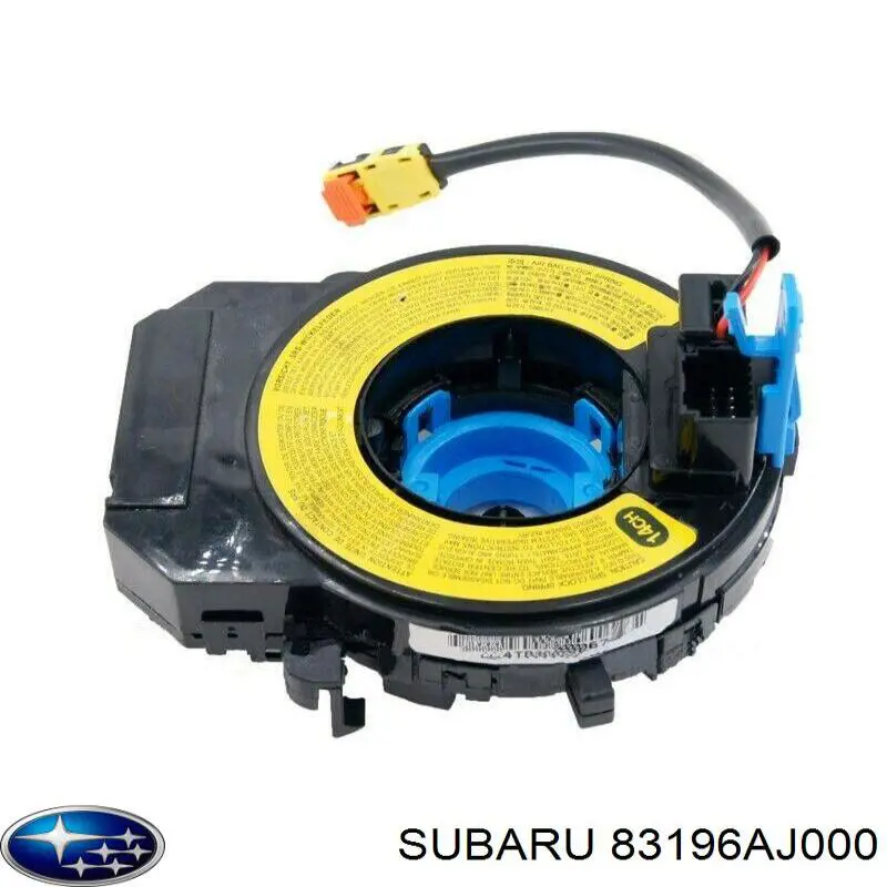 Pierścień kontaktowy AIRBAG, taśma kierownicy 83196AJ001 Subaru