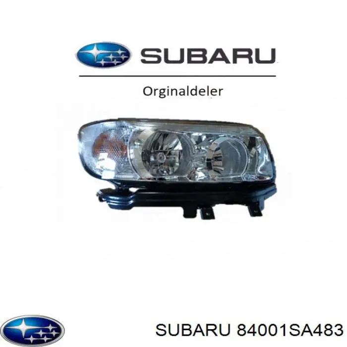 Do koszyka 84001SA484 Subaru Reflektor prawy