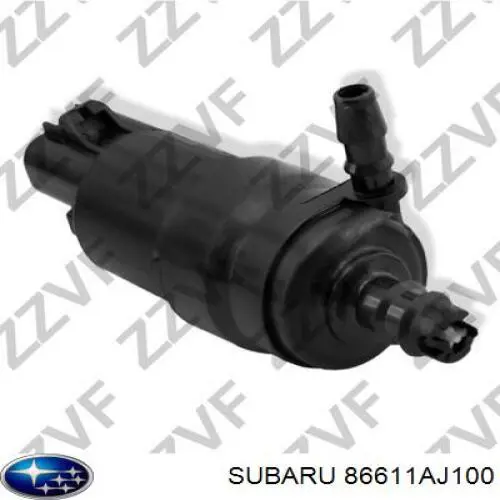 Do koszyka 86611AJ100 Subaru Pompka spryskiwacza szyby przedniej