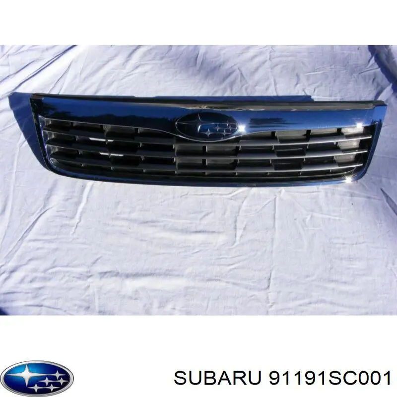 Do koszyka 91121SC012 Subaru Atrapa chłodnicy