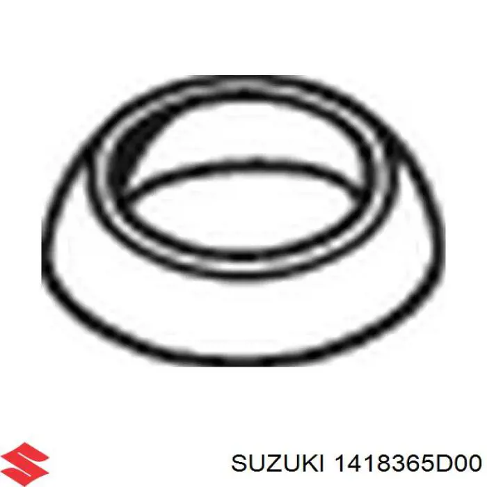 Do koszyka 1418365D00 Suzuki Uszczelka rury odbiornika tłumika