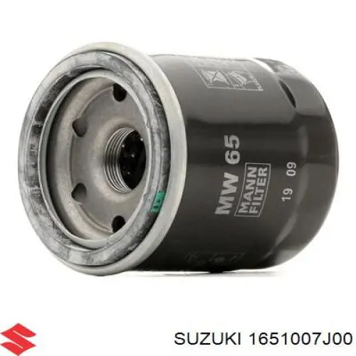 Do koszyka 1651007J00 Suzuki Filtr oleju