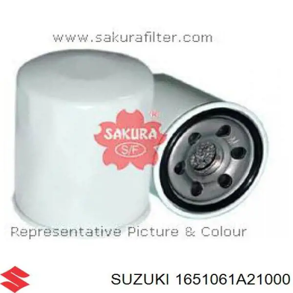 Do koszyka 1651061A21000 Suzuki Filtr oleju