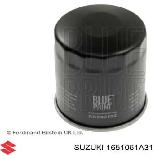 Do koszyka 1651061A31 Suzuki Filtr oleju