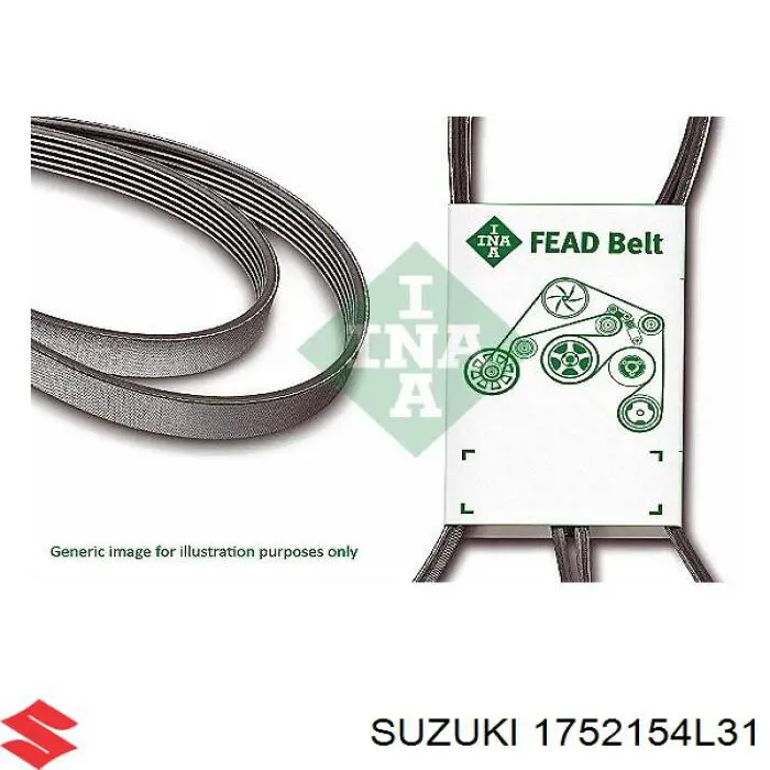 Pas napędowy mechanizmów 1752154L31 Suzuki