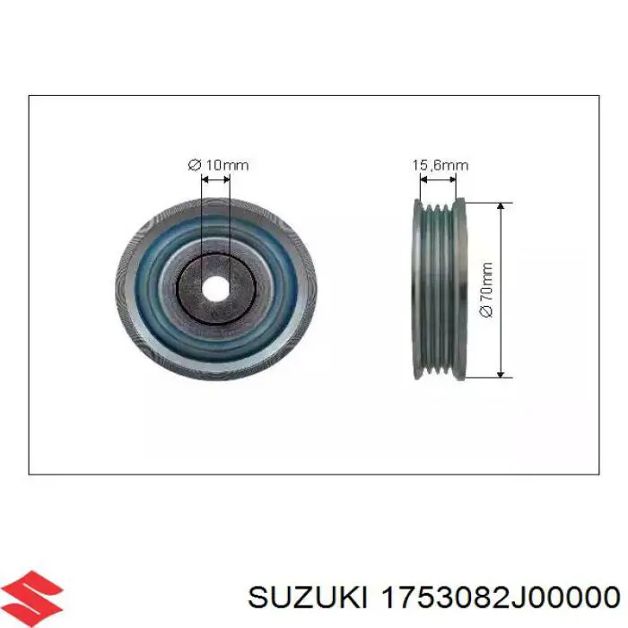 Rolka napinacza paska napędowego Suzuki 1753082J00 cena, od 29,00 USD