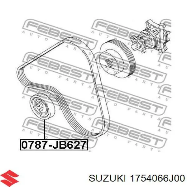 Rolka napinacza paska napędowego Suzuki 1754066J00 cena, od 40,18 USD