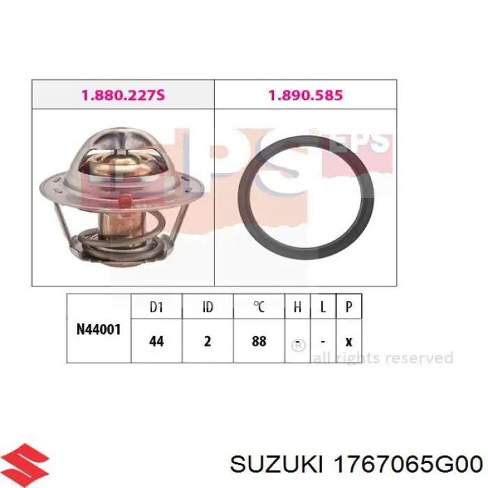 1767065G00 Suzuki termostat