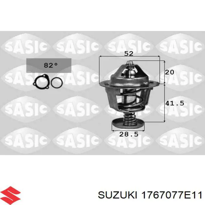 Do koszyka 1767077E11 Suzuki Termostat