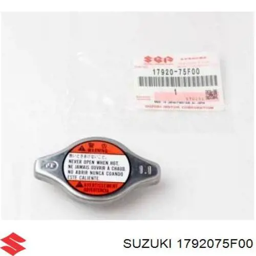 Pokrywa (korek) chłodnicy Suzuki 1792075F00 cena, od 7,66 USD
