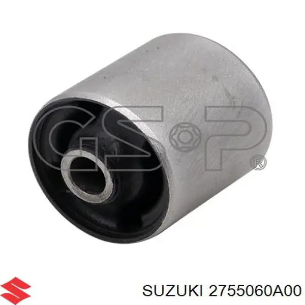 Do koszyka 2755060A00 Suzuki Silentblock trawersu do mocowania przedniego reduktora przedni