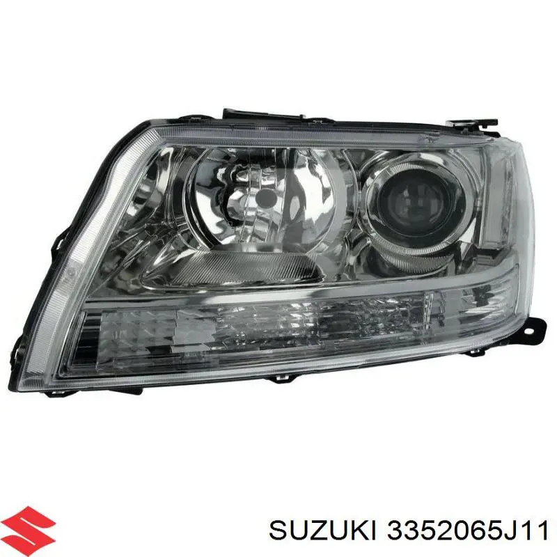 Do koszyka 3532065J30 Suzuki Reflektor lewy