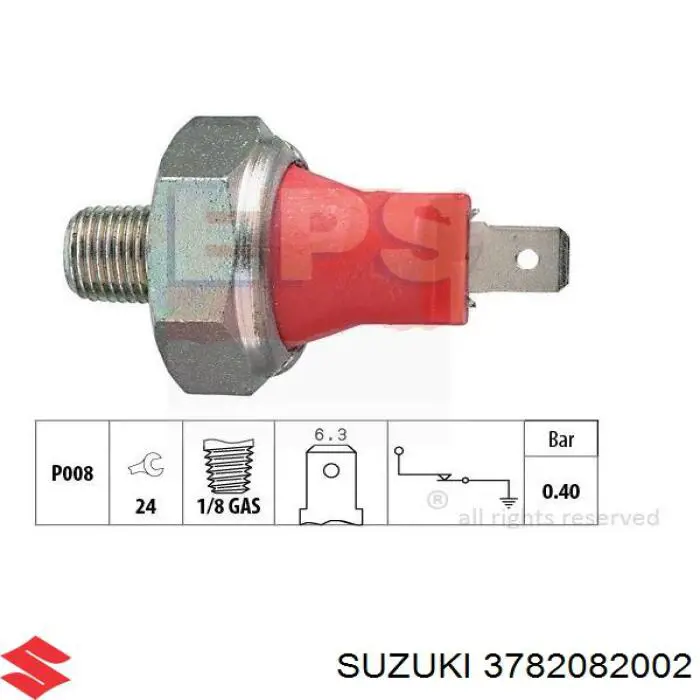 Do koszyka 3782082002 Suzuki Czujnik ciśnienia oleju