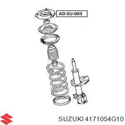 Do koszyka 4171054G10 Suzuki Poduszka amortyzatora przedniego