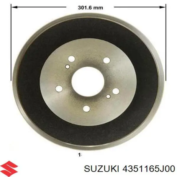 4351165J00 Suzuki Bęben hamulcowy tylny