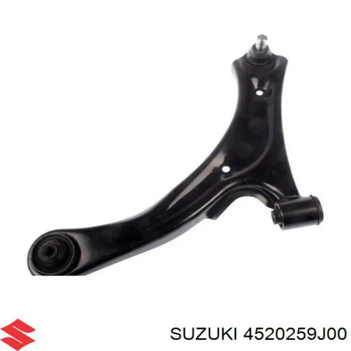 Do koszyka 4520259J00 Suzuki Wahacz zawieszenia przedniego dolny lewy