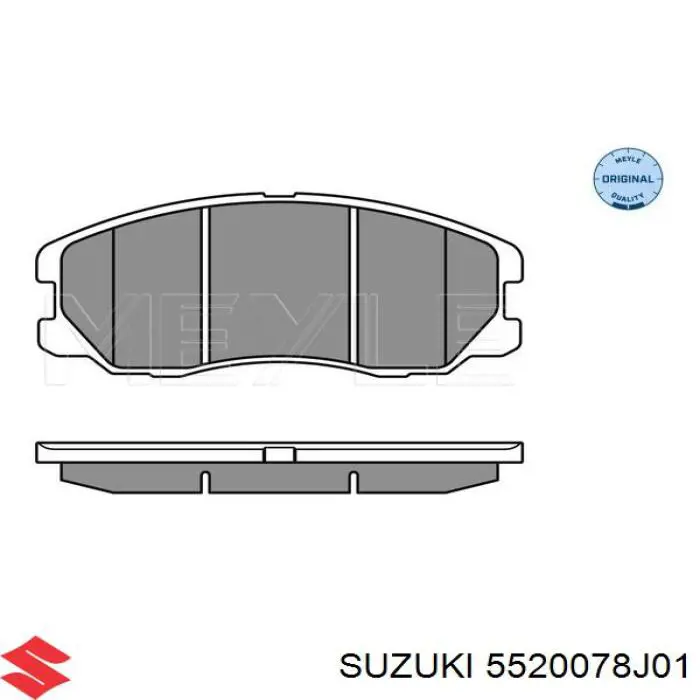 Klocki hamulcowe przednie tarczowe Suzuki 5520078J01 cena, od 27,48 USD