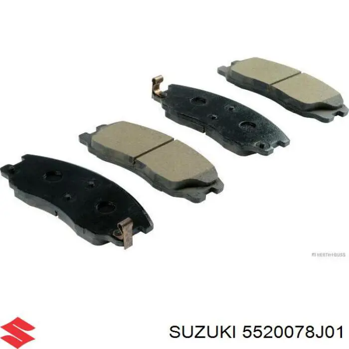 Klocki hamulcowe przednie tarczowe 5520078J01 Suzuki
