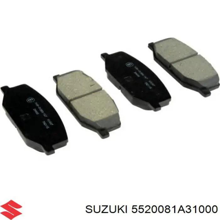 Klocki hamulcowe przednie tarczowe Suzuki 5520081A31000 cena, od 20,68 USD