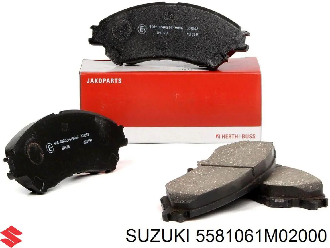 Klocki hamulcowe przednie tarczowe Suzuki 5581061M02000 cena, od 28,02 USD