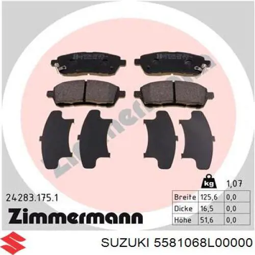 Do koszyka AE8Z2001C Ford Klocki hamulcowe przednie tarczowe