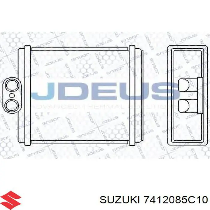 Chłodnica nagrzewnicy (ogrzewacza) Suzuki 7412085C10 cena, od 100,27 USD