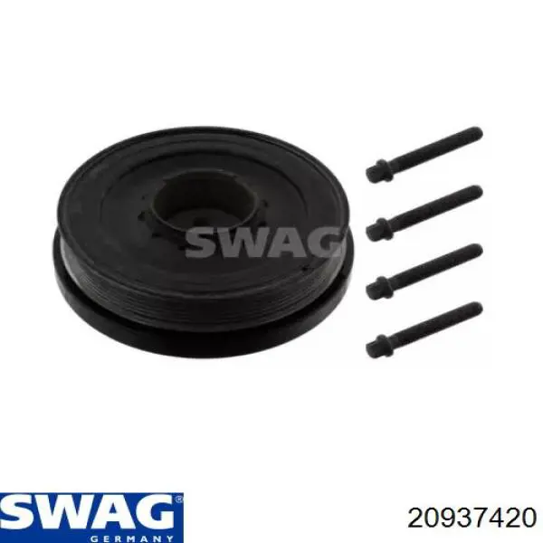 Koło pasowe wału korbowego Swag 20937420 cena, od 153,07 USD
