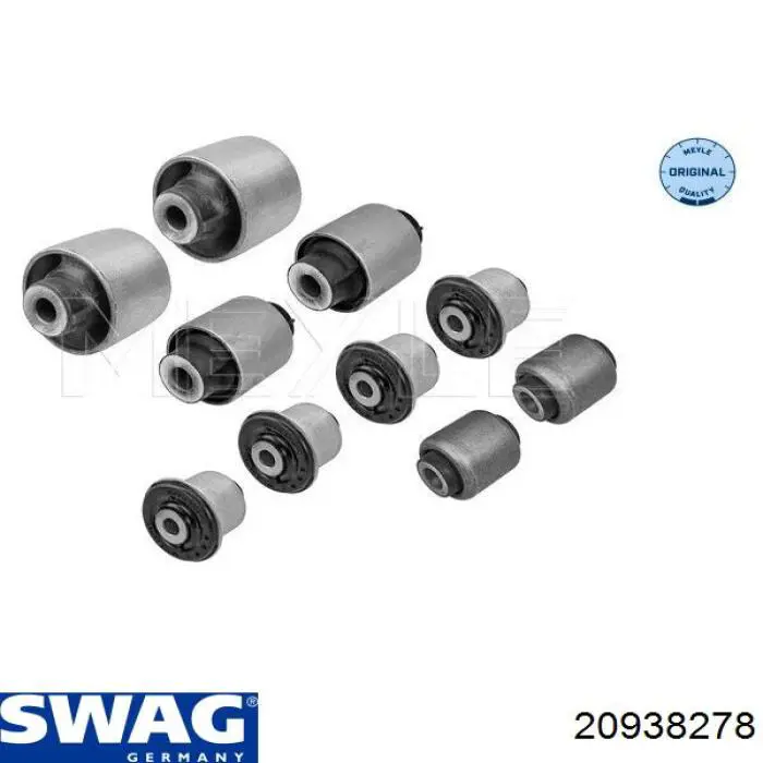 Silentblock przedniego wahacza dolnego Swag 20938278 cena, od 19,98 USD