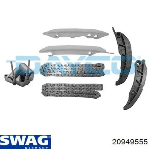 Łańcuch rozrządu, zestaw Swag 20949555 cena, od 217,77 USD
